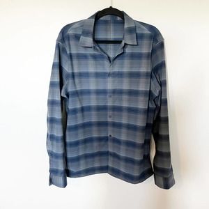 Lululemon masons peak “flannel” men's size Large blue plaid
